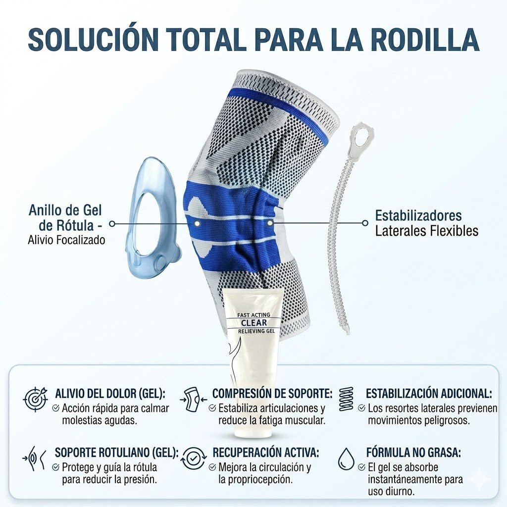 Rodillera Compresión 3D + Gel Crioterapia de REGALO 🎁