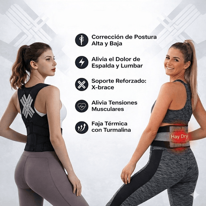 HayDry™ - Corrector Ortopédico de Diseño Ergonómico + (Faja Térmica GRATIS)