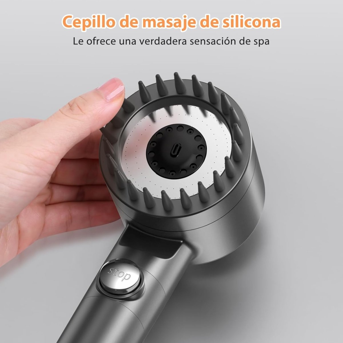 Alcachofa de Ducha de Alta Presión con Sistema de Filtración Activa + 3 Filtros GRATIS