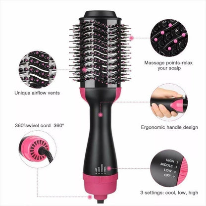 Cepillo Voluminizador y Alisador 3 en 1  - Haydry Pro-Styling: